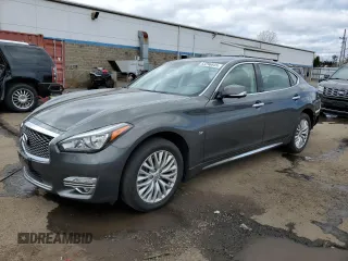 2015 Infiniti Q70 with VIN JN1BY1PR7FM830815, listed as a Copart auction lot 53296645 with 110,872 mi miles and Salvage Title. Bid and sale history available at DreamBid. Image 1.