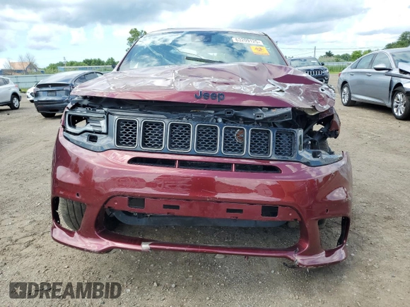 2018 Jeep Grand Cherokee Trackhawk with VIN 1C4RJFN94JC344008, listed as a Copart auction lot 63209125 with Not provided miles and Salvage title. Bid and sale history available at DreamBid. Image 5.