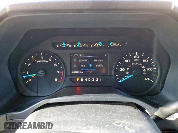 2016 Ford F-150 XL with VIN 1FTEX1C89GFA36835, listed as a Copart auction lot 61266455 with 98,187 mi miles and Salvage title. Bid and sale history available at DreamBid. Image 9.
