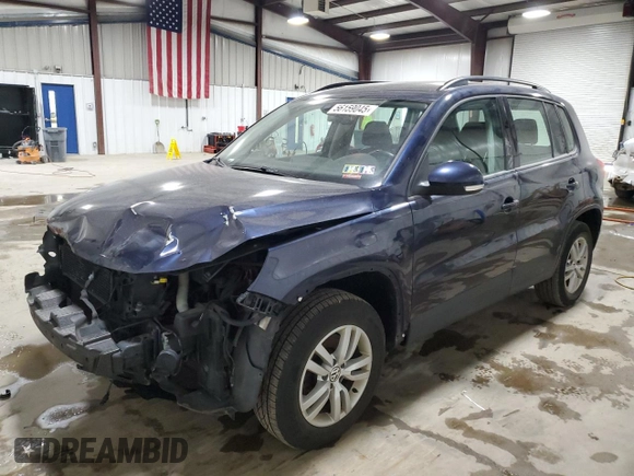 2016 Volkswagen Tiguan S z VIN WVGBV7AX6GW529387, wystawiony jako Copart lot #56159045 z przebiegiem 76 213 mil mil oraz Szkoda całkowita • Salvage title. Historia ofert i sprzedaży dostępna na DreamBid. Obrazek 1.