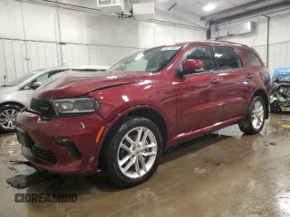 2022 Dodge Durango GT Plus with VIN 1C4RDJDG0NC218390, listed as a Copart auction lot 45214605 with 18,097 mi miles and Non Repairable. Bid and sale history available at carsss.com. Image 1.