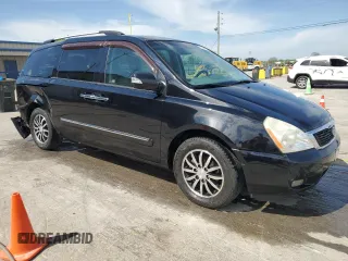 2011 Kia Sedona EX with VIN KNDMH4C7XB6393046, listed as a Copart auction lot 53844675 with 139,087 mi miles and Salvage Title. Bid and sale history available at DreamBid. Image 4.