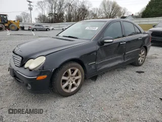 2007 Mercedes-Benz C 280 Luxury with VIN WDBRF54H47F901221, listed as a Copart auction lot 47632645 with 188,906 mi miles and Salvage title. Bid and sale history available at DreamBid. Image 1.