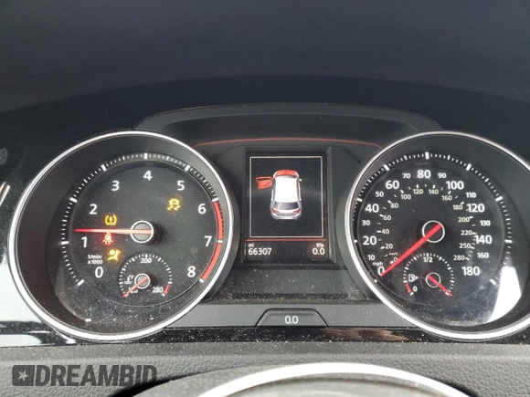 2020 Volkswagen Golf GTI S with VIN 3VW6T7AU0LM010005, listed as a Copart auction lot 46279925 with 66,307 mi miles and Salvage Title. Bid and sale history available at carsss.com. Image 9.