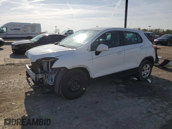 2016 Chevrolet Trax LS z VIN 3GNCJKSB5GL267384, wystawiony jako Copart lot #52670285 z przebiegiem 206 071 mil mil oraz Szkoda całkowita • Salvage title. Historia ofert i sprzedaży dostępna na DreamBid. Obrazek 1.