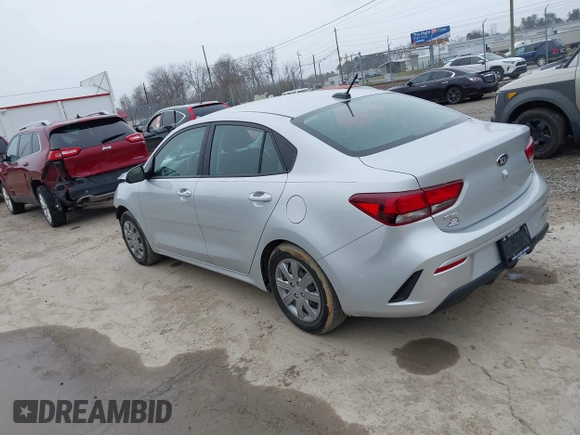 2021 Kia Rio LX with VIN 3KPA24AD9ME397339, listed as a IAAI auction lot 41591282 with 36,706 mi miles. Bid and sale history available at carsss.com. Image 3.