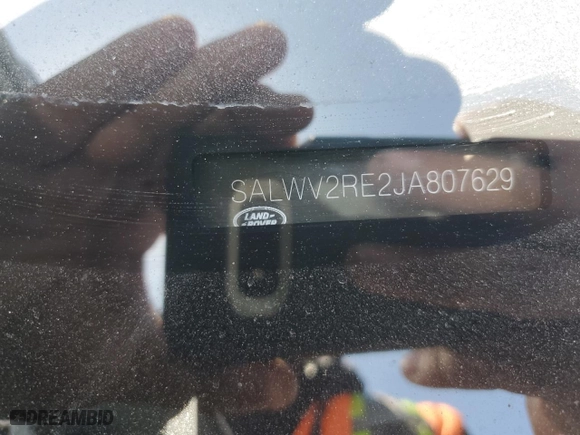 2018 Land Rover Range Rover Sport Autobiography with VIN SALWV2RE2JA807629, listed as a Copart auction lot 76975484 with 0 mi miles and Salvage Title. Bid and sale history available at carsss.com. Image 13.