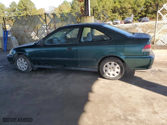 1999 Honda Civic DX with VIN 1HGEJ6224XL039608, listed as a Copart auction lot 77788394 with 292,199 mi miles and Clean Title. Bid and sale history available at carsss.com. Image 2.