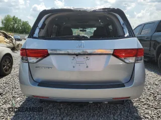 2014 Honda Odyssey EX-L with VIN 5FNRL5H63EB042207, listed as a Copart auction lot 61957605 with 204,563 mi miles and Salvage title. Bid and sale history available at DreamBid. Image 6.