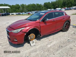 2017 Infiniti QX30 Sport with VIN SJKCH5CP8HA023671, listed as a Copart auction lot 58392695 with 113,602 mi miles and Salvage title. Bid and sale history available at DreamBid. Image 1.