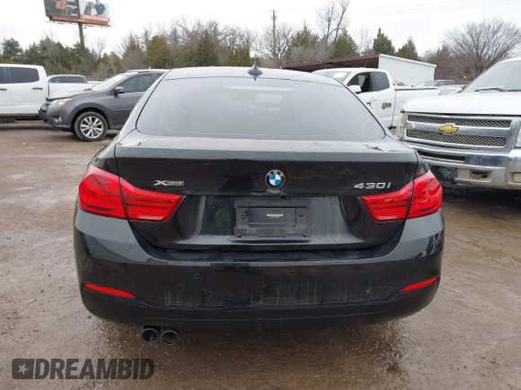 2019 BMW 4 Series 430i xDrive with VIN WBA4J3C53KBL08291, listed as a IAAI auction lot 41471858 with 63,933 mi miles. Bid and sale history available at carsss.com. Image 16.
