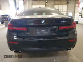2021 BMW 5 Series 530i xDrive with VIN WBA13BJ01MCF15454, listed as a Copart auction lot 56922345 with 115,667 mi miles and Salvage title. Bid and sale history available at DreamBid. Image 6.