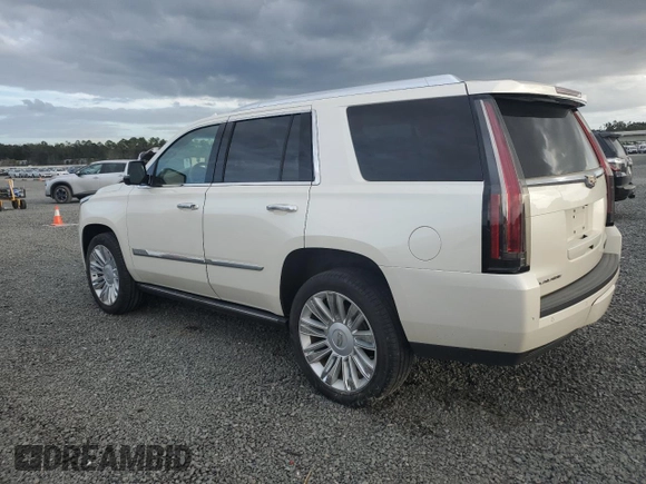 2015 Cadillac Escalade Platinum z VIN 1GYS4PKJ5FR574930, wystawiony jako Copart lot #74691204 z przebiegiem Nie podano mil oraz Szkoda całkowita • Salvage title. Historia ofert i sprzedaży dostępna na DreamBid. Obrazek 2.