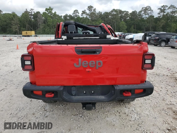 2020 Jeep Gladiator Rubicon z VIN 1C6JJTBG4LL167159, wystawiony jako Copart lot #54992395 z przebiegiem 73 906 mil mil oraz Szkoda całkowita • Salvage title. Historia ofert i sprzedaży dostępna na DreamBid. Obrazek 6.