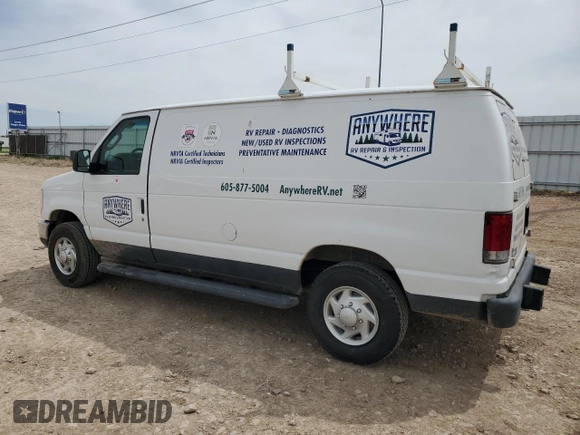 2013 Ford Econoline Cargo Commercial with VIN 1FTNE2EW9DDA32864, listed as a Copart auction lot 55854545 with 164,825 mi miles and Clean title. Bid and sale history available at DreamBid. Image 2.
