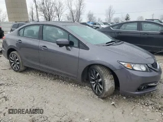 2015 Honda Civic EX-L with VIN 2HGFB2F97FH532681, listed as a Copart auction lot 47225745 with Not Provided miles and Clean Title. Bid and sale history available at DreamBid. Image 4.