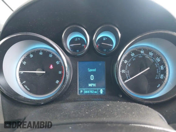 2014 Buick Verano with VIN 1G4PP5SK2E4118617, listed as a IAAI auction lot 42392944 with 69,792 mi miles and . Bid and sale history available at DreamBid. Image 7.