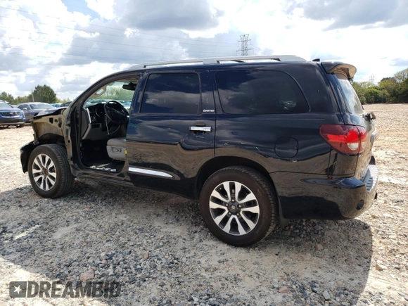 2020 Toyota Sequoia Limited with VIN 5TDKY5G12LS074213, listed as a Copart auction lot 71847614 with 92,113 mi miles and Salvage Title. Bid and sale history available at carsss.com. Image 2.
