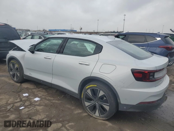 2024 Polestar 2 z VIN YSMFE3KA6RL215336, wystawiony jako Copart lot #81899354 z przebiegiem Nie podano mil oraz Szkody całkowita. Historia ofert i sprzedaży dostępna na DreamBid. Obrazek 2.