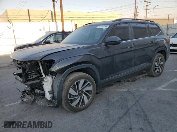 2024 Volkswagen Atlas SE with VIN 1V2WR2CA9RC514763, listed as a Copart auction lot 88169765 with 39,144 mi miles and Salvage title. Bid and sale history available at DreamBid. Image 1.