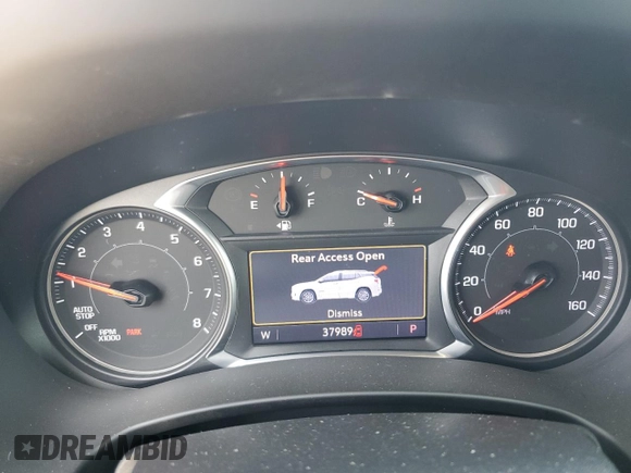 2020 GMC Terrain SLT with VIN 3GKALPEV3LL234587, listed as a Copart auction lot 61223135 with 37,989 mi miles and Salvage title. Bid and sale history available at DreamBid. Image 9.