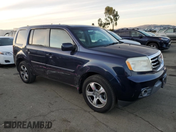 2014 Honda Pilot EX-L with VIN 5FNYF3H73EB003990, listed as a Copart auction lot 86632024 with 134,575 mi miles and Salvage Title. Bid and sale history available at DreamBid. Image 4.