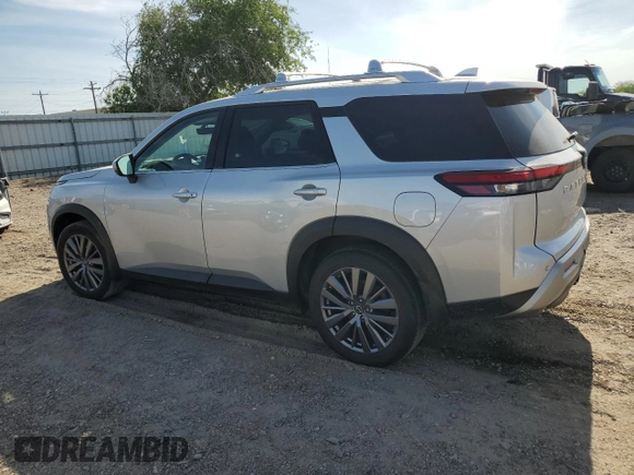 2023 Nissan Pathfinder SL with VIN 5N1DR3CB1PC270932, listed as a Copart auction lot 53356765 with 47,996 mi miles and Salvage title. Bid and sale history available at DreamBid. Image 2.