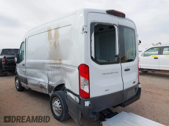 2023 Ford Transit Cargo with VIN 1FTBR2C83PKA71896, listed as a IAAI auction lot 42201228 with 31,427 mi miles and . Bid and sale history available at carsss.com. Image 13.