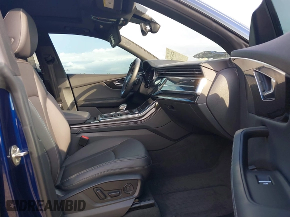 2022 Audi Q8 Prestige with VIN WA1FVBF14ND027851, listed as a IAAI auction lot 41155706 with 54,584 mi miles. Bid and sale history available at carsss.com. Image 5.