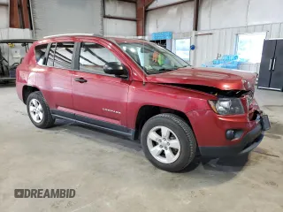 2016 Jeep Compass Sport with VIN 1C4NJCBB8GD747867, listed as a Copart auction lot 58911845 with 74,702 mi miles and Salvage title. Bid and sale history available at DreamBid. Image 4.