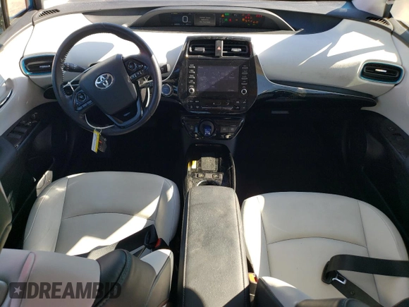 2020 Toyota Prius LE with VIN JTDL9RFU9L3019067, listed as a Copart auction lot 76759424 with 58,028 mi miles and Salvage Title. Bid and sale history available at DreamBid. Image 8.