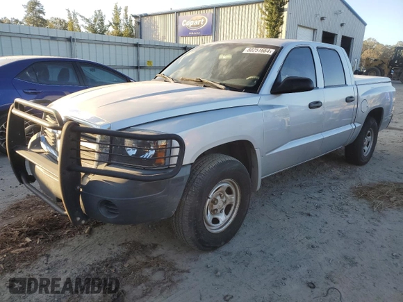 2006 Dodge Dakota ST with VIN 1D7HE28K46S609004, listed as a Copart auction lot 80251664 with Not Provided miles and Clean Title. Bid and sale history available at carsss.com. Image 1.