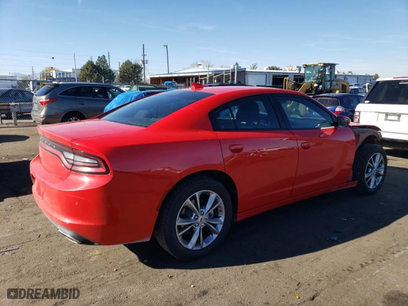 2022 Dodge Charger SXT with VIN 2C3CDXJG0NH265062, listed as a Copart auction lot 79071304 with 44,977 mi miles and Salvage Title. Bid and sale history available at carsss.com. Image 3.