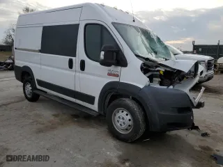 2019 Ram ProMaster Cargo Van with VIN 3C6TRVBG9KE528986, listed as a Copart auction lot 42177044 with 36,445 mi miles and Salvage Title. Bid and sale history available at carsss.com. Image 4.