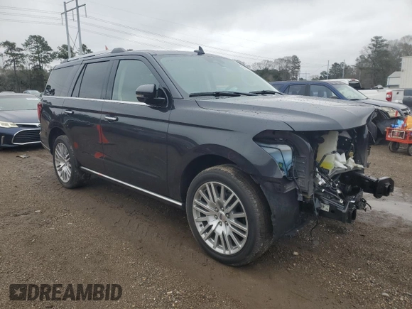 2024 Ford Expedition Limited with VIN 1FMJU1K89REA73736, listed as a Copart auction lot 45200335 with 6,554 mi miles and Salvage Title. Bid and sale history available at carsss.com. Image 4.