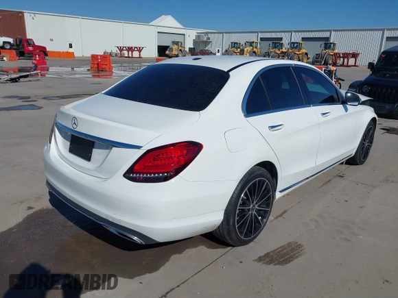 2021 Mercedes-Benz C 300 with VIN W1KWF8DB8MR631444, listed as a IAAI auction lot 41367085 with 36,845 mi miles and . Bid and sale history available at DreamBid. Image 4.