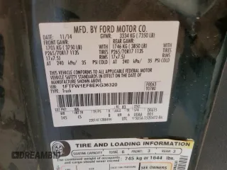2014 Ford F-150 XL с VIN 1FTFW1EF8EKG36320, выставлен на аукционе Copart как лот 57687255 с пробегом 166 843 миль миль и Списание • Salvage title. История ставок и продаж доступна на DreamBid. Изображение 12.