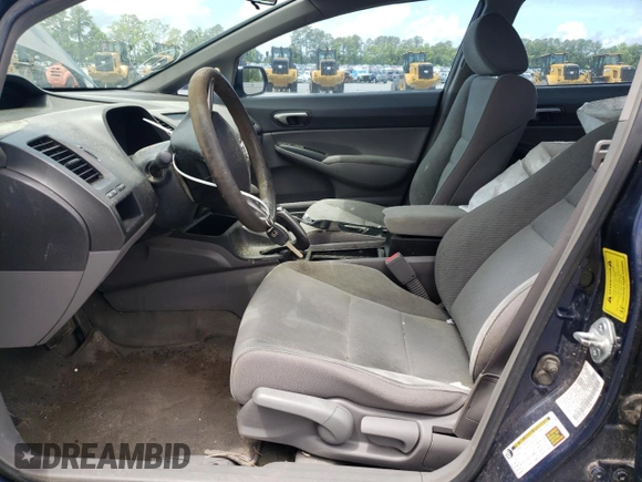 2011 Honda Civic LX with VIN 19XFA1F50BE010179, listed as a Copart auction lot 57018815 with 151,624 mi miles and Salvage Title. Bid and sale history available at DreamBid. Image 7.