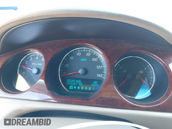 2006 Buick Lucerne CXL with VIN 1G4HD57256U236314, listed as a IAAI auction lot 41657812 with 104,617 mi miles and . Bid and sale history available at DreamBid. Image 7.