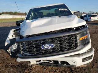 2024 Ford F-150 STX with VIN 1FTEW2KP9RKF20192, listed as a Copart auction lot 46710835 with 743 mi miles and Salvage Title. Bid and sale history available at carsss.com. Image 5.