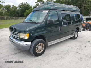 1999 Ford Econoline Cargo Recreational z VIN 1FDPE24L1XHA30275, wystawiony jako Copart lot #60593975 z przebiegiem 146 750 mil mil oraz Czysty tytuł • Clean title. Historia ofert i sprzedaży dostępna na DreamBid. Obrazek 1.