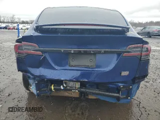 2023 Tesla Model X with VIN 7SAXCDE50PF430739, listed as a Copart auction lot 43069745 with 13,942 mi miles and Salvage Title. Bid and sale history available at DreamBid. Image 6.