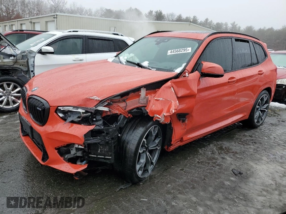 2021 BMW X3 M z VIN 5YMTS0C02M9G31637, wystawiony jako Copart lot #44568295 z przebiegiem Nie podano mil oraz Szkoda całkowita • Salvage title. Historia ofert i sprzedaży dostępna na DreamBid. Obrazek 1.