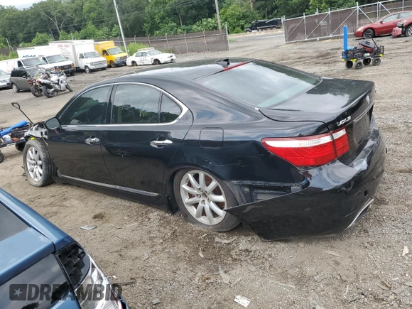 2009 Lexus LS 460 with VIN JTHCL46F795002365, listed as a Copart auction lot 64382465 with Not provided miles and Salvage title. Bid and sale history available at DreamBid. Image 2.