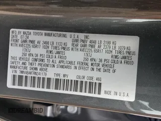 2024 Mazda CX-50 S Select with VIN 7MMVABAM7RN241179, listed as a Copart auction lot 63663895 with 13,041 mi miles and Salvage title. Bid and sale history available at DreamBid. Image 13.