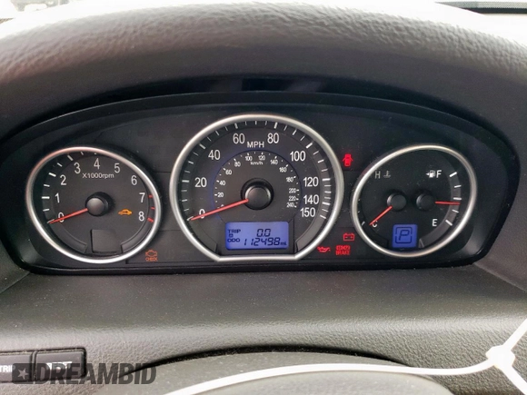 2008 Hyundai Veracruz GLS with VIN KM8NU73C78U045963, listed as a Copart auction lot 54604385 with 112,498 mi miles and Salvage title. Bid and sale history available at DreamBid. Image 9.