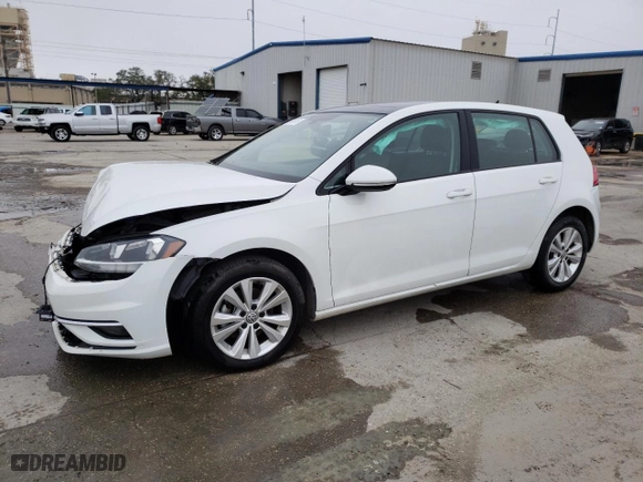 2019 Volkswagen Golf S with VIN 3VWG57AU1KM025058, listed as a Copart auction lot 38925153 with 73,303 mi miles. Bid and sale history available at carsss.com. Image 1.