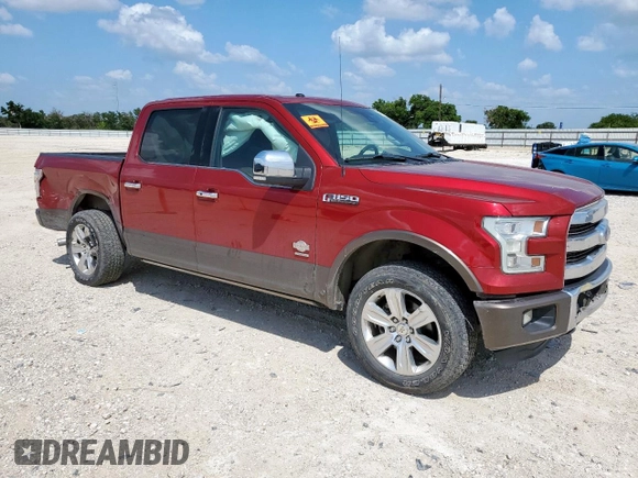2016 Ford F-150 XL with VIN 1FTEW1CG6GFD19235, listed as a Copart auction lot 59817695 with 154,176 mi miles and Salvage title. Bid and sale history available at DreamBid. Image 4.