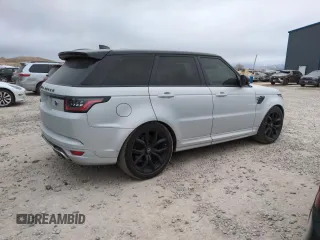 2022 Land Rover Range Rover Sport SVR with VIN SALWZ2RE2NA220101, listed as a Copart auction lot 54006325 with 24,809 mi miles and Salvage title. Bid and sale history available at DreamBid. Image 3.