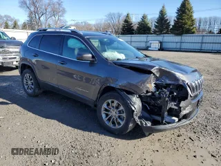2019 Jeep Cherokee Latitude Plus with VIN 1C4PJMLB1KD487138, listed as a Copart auction lot 49325375 with 61,823 mi miles and Non repairable. Bid and sale history available at DreamBid. Image 4.